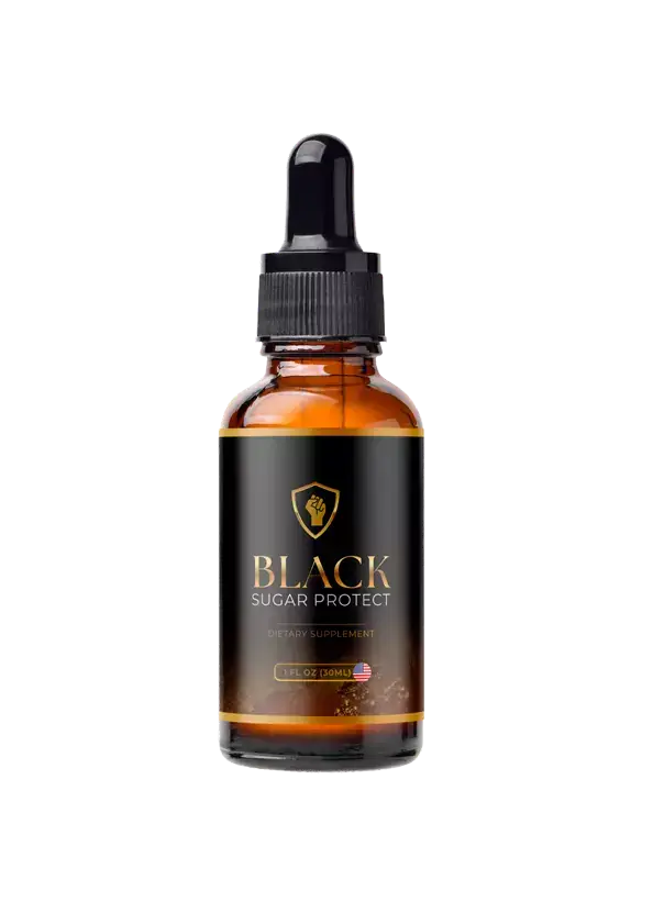 Black Sugar Protect liquid dietary supplement bottle