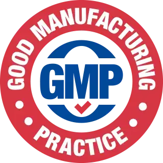 GMP certified manufacturing badge